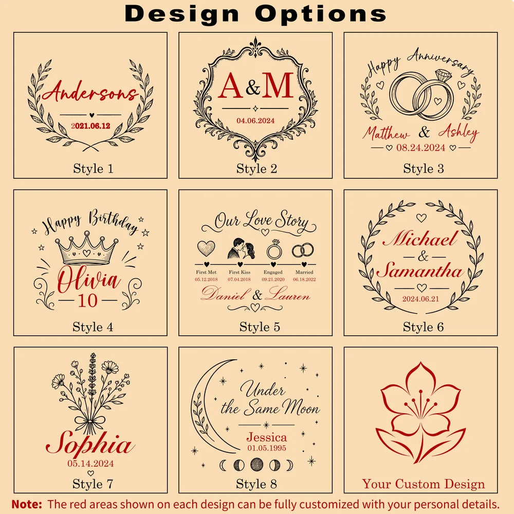Custom engraving style options